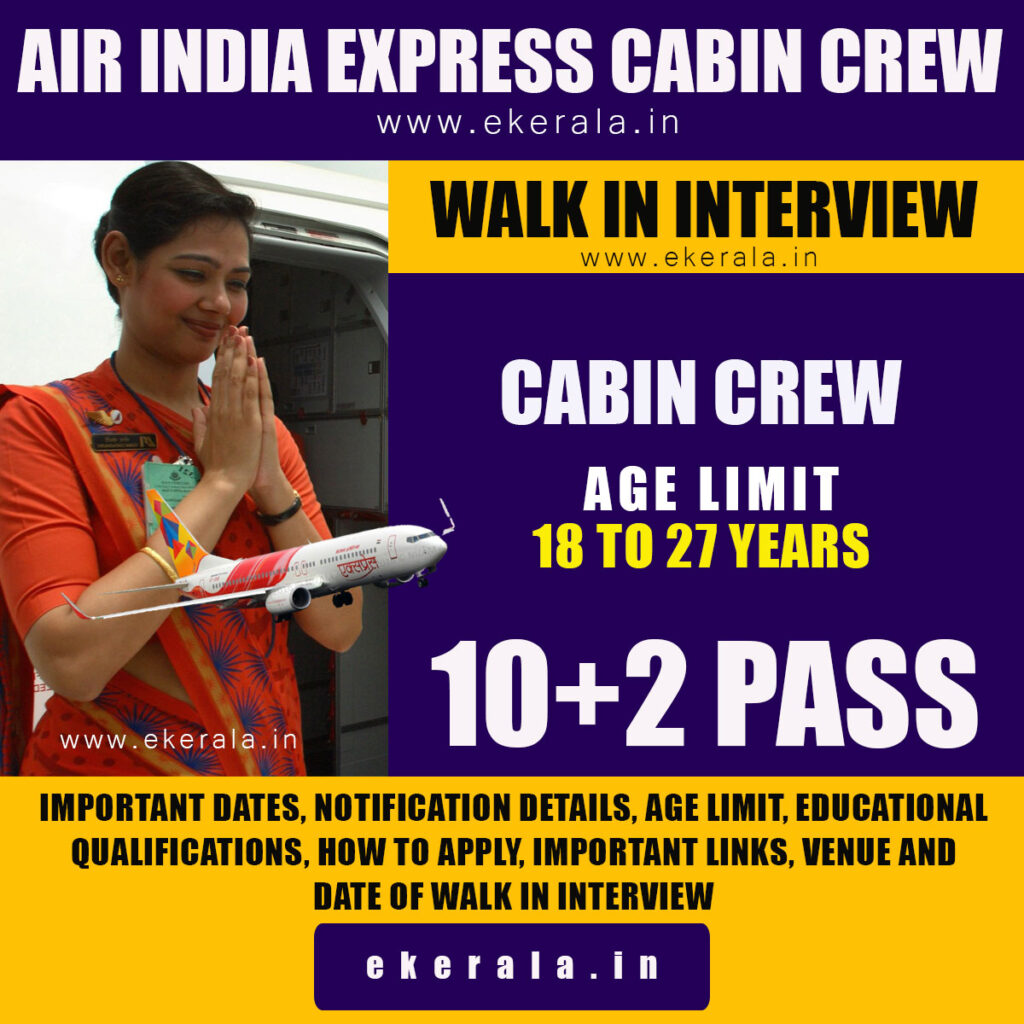Air India Express Cabin Crew Recruitment 2022