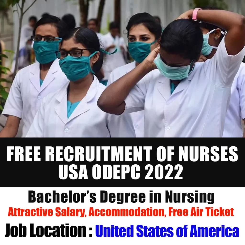 Free Recruitment of Nurses to USA